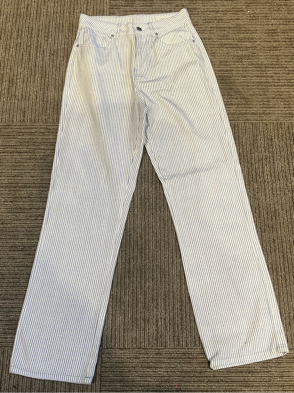 Zara White and Blue pants